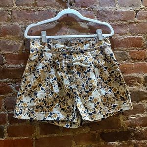 BRAND NEW WITH TAGS ULLA JOHNSON FLORAL ARES SHORTS SIZE 10 - BRONZE FLORAL $325